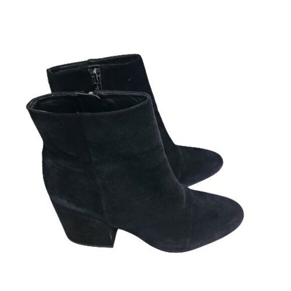 Sam Edelman Taye Black Suede Ankle Boots Size 9M - Picture 1 of 8